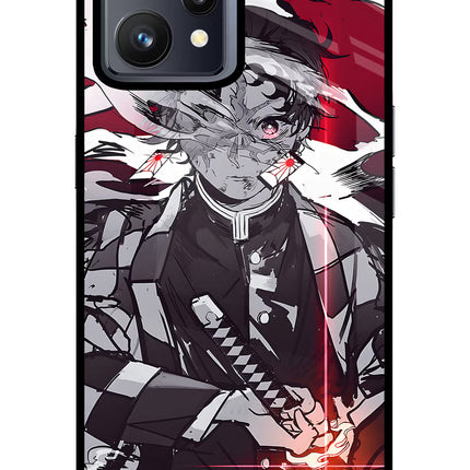 Demon Slayer Realme 9 4G Glass Case Back Cover by Casekaro