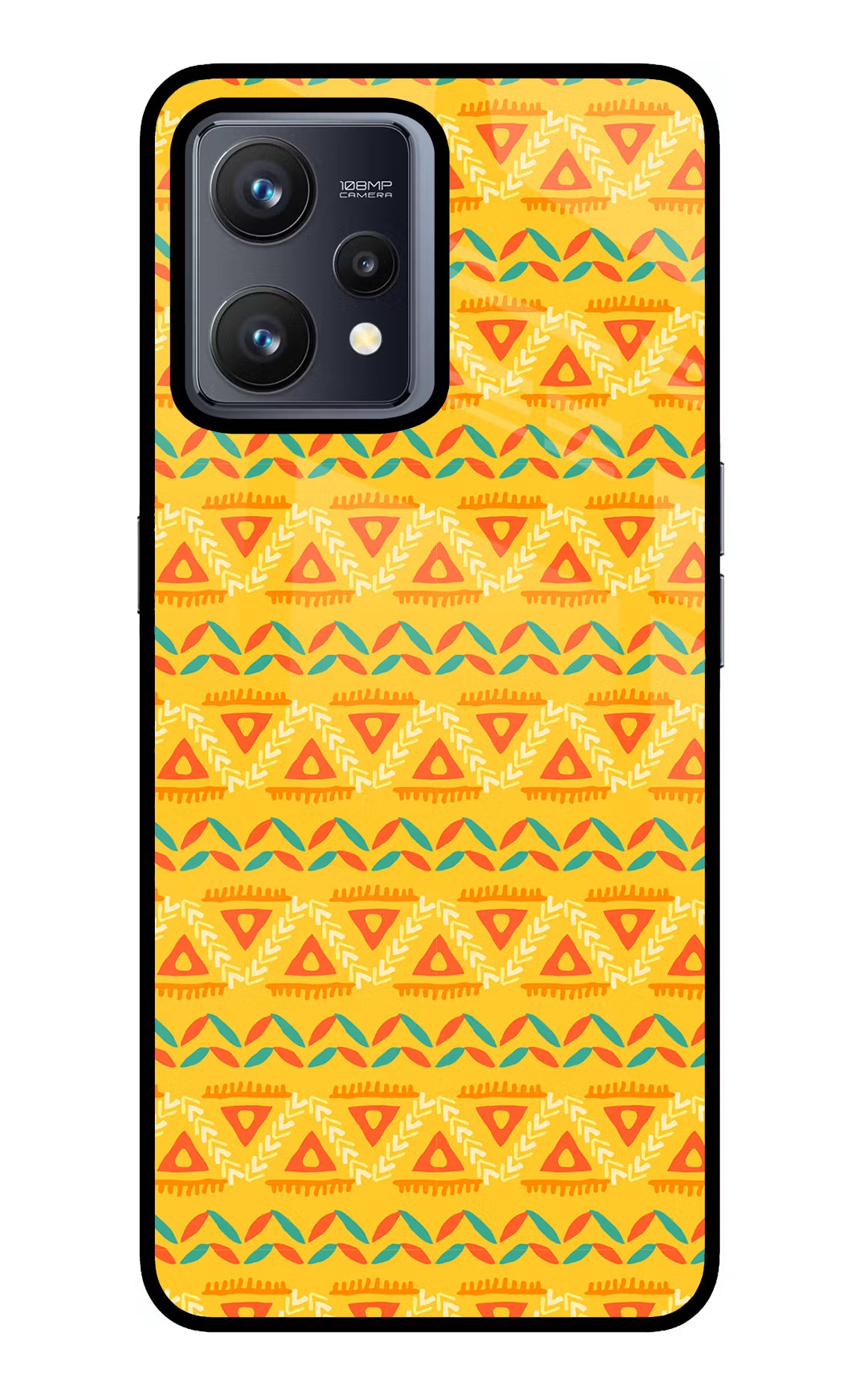 Tribal Pattern Realme 9 4G Glass Case Back Cover by Casekaro