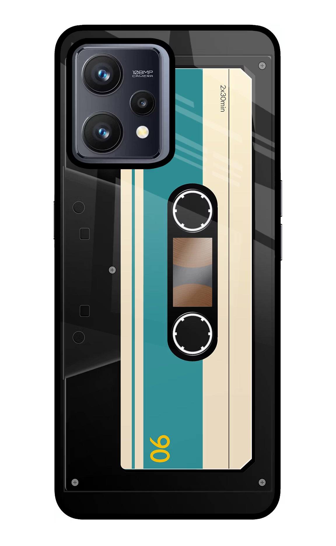 Cassette Realme 9 4G Glass Case Back Cover by Casekaro
