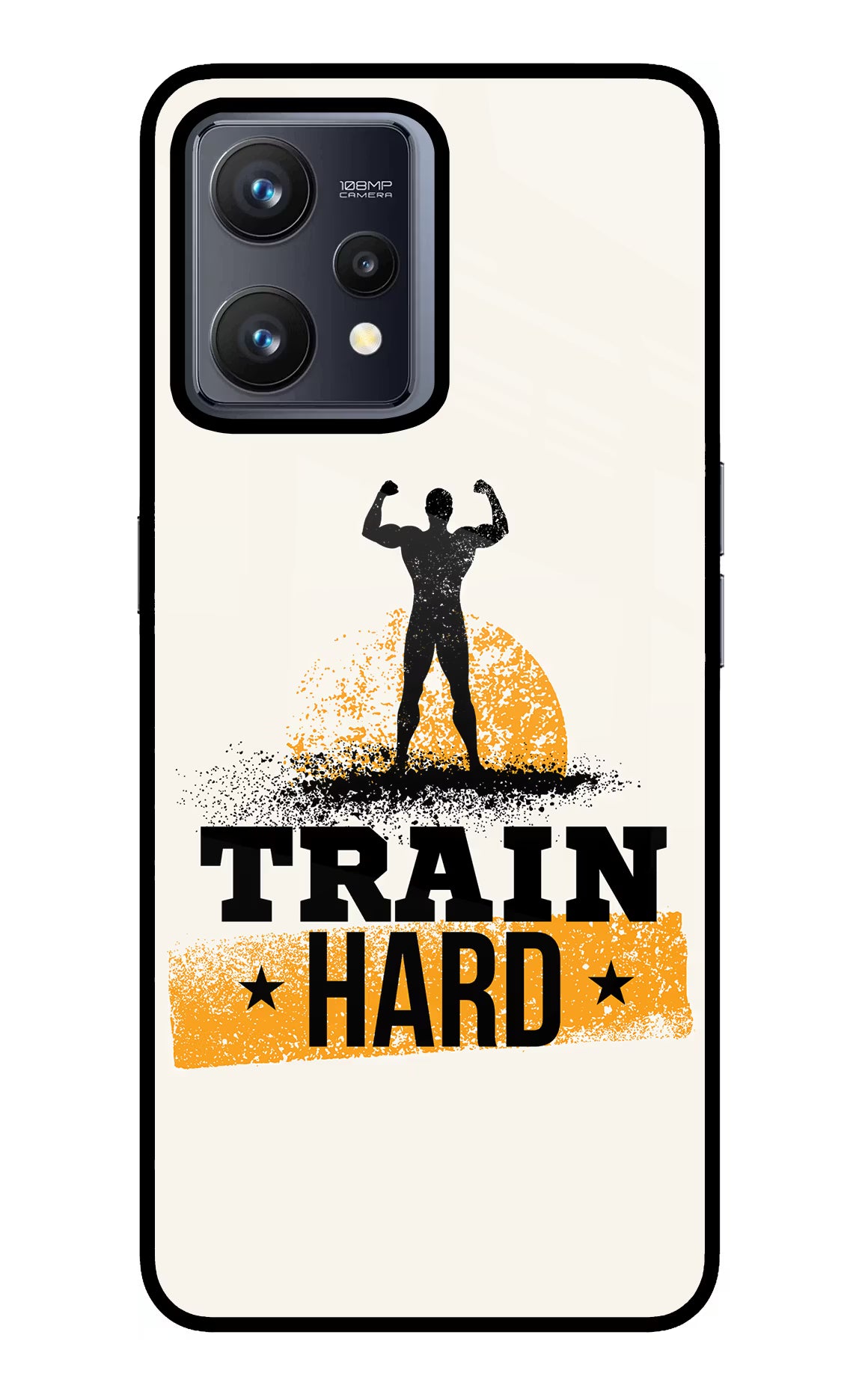 Train Hard Realme 9 4G Glass Case Back Cover by Casekaro