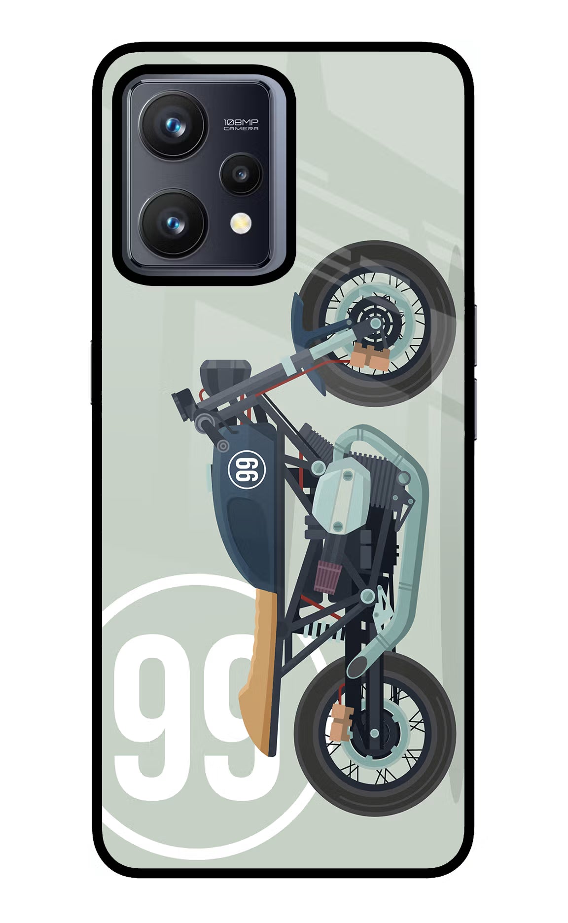 Classic Cafe Racer 99 Realme 9 4G Glass Case
