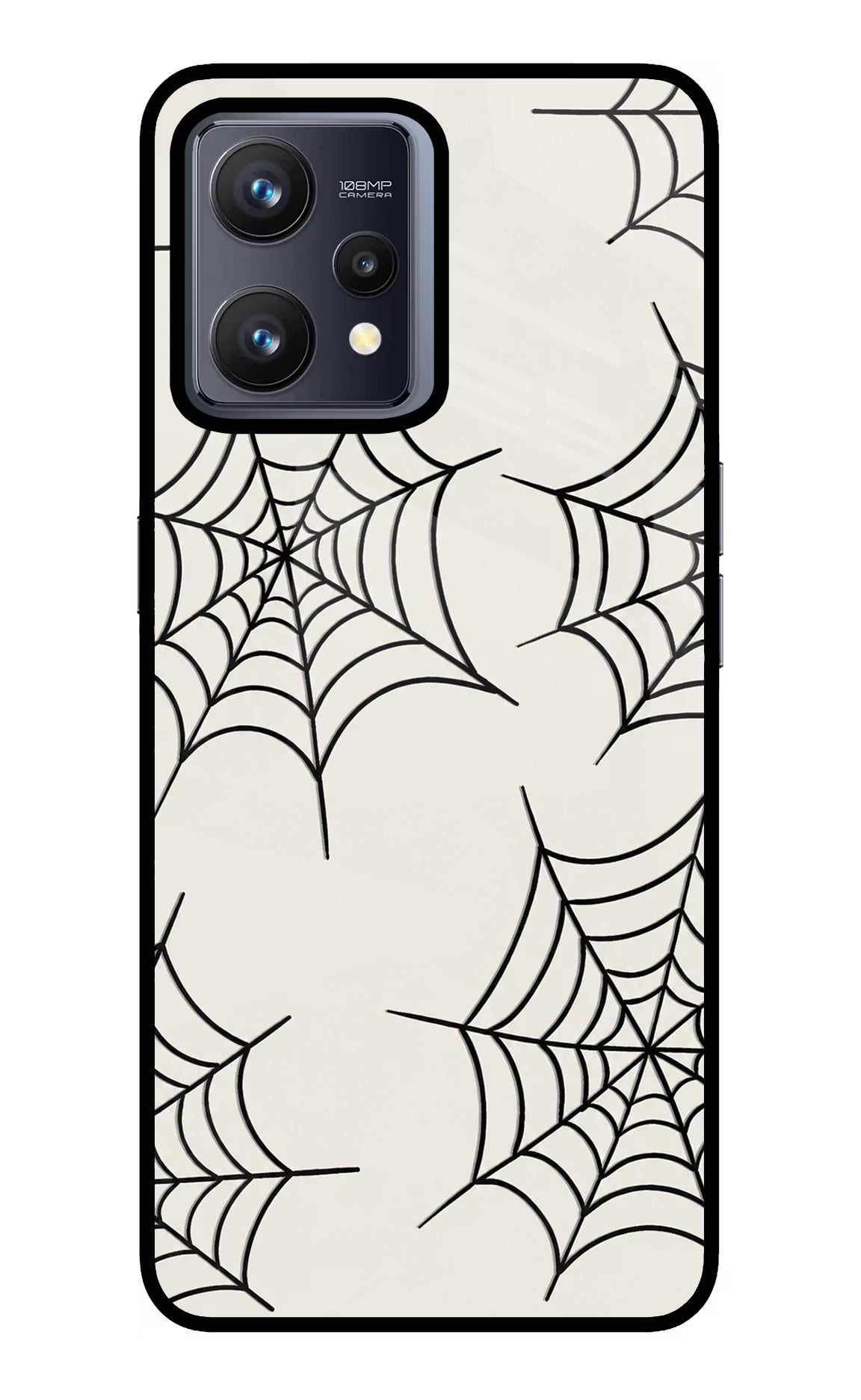 Spider Web Realme 9 4G Glass Case