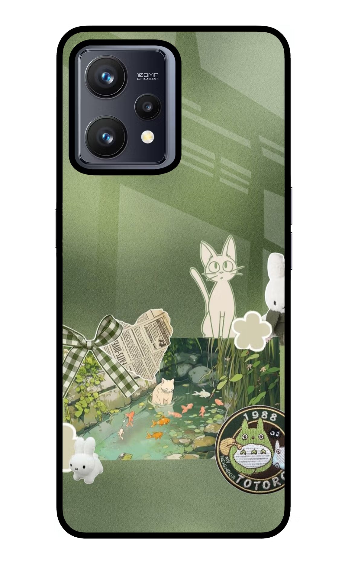 Aesthetic anime Realme 9 4G Glass Case Back Cover by Casekaro
