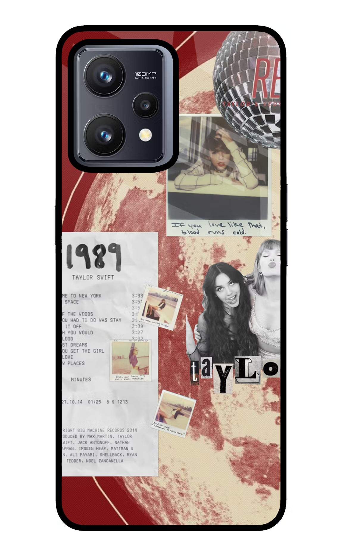Taylor Swift Realme 9 4G Glass Case