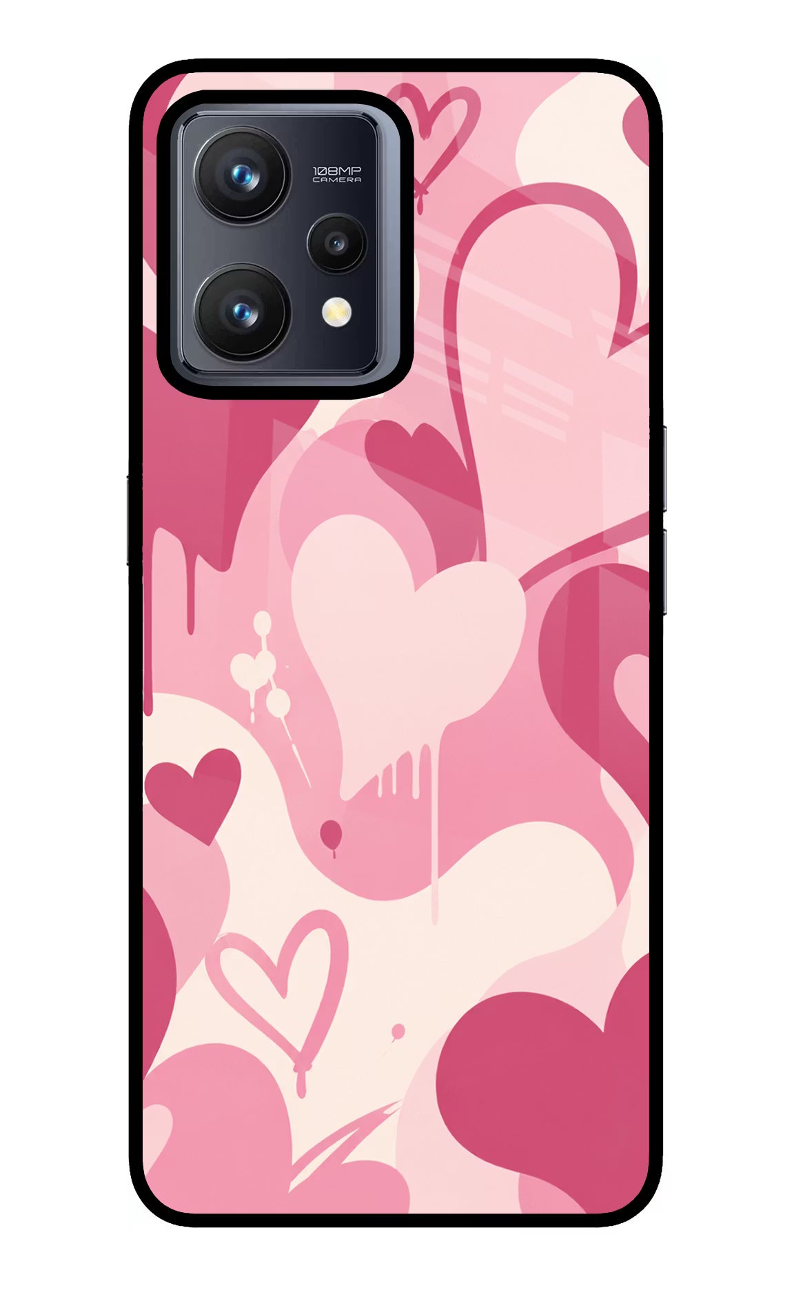 Hearty case Realme 9 4G Glass Case Back Cover by Casekaro