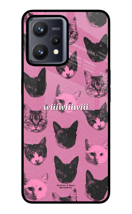 Pink Cats Realme 9 4G Glass Case