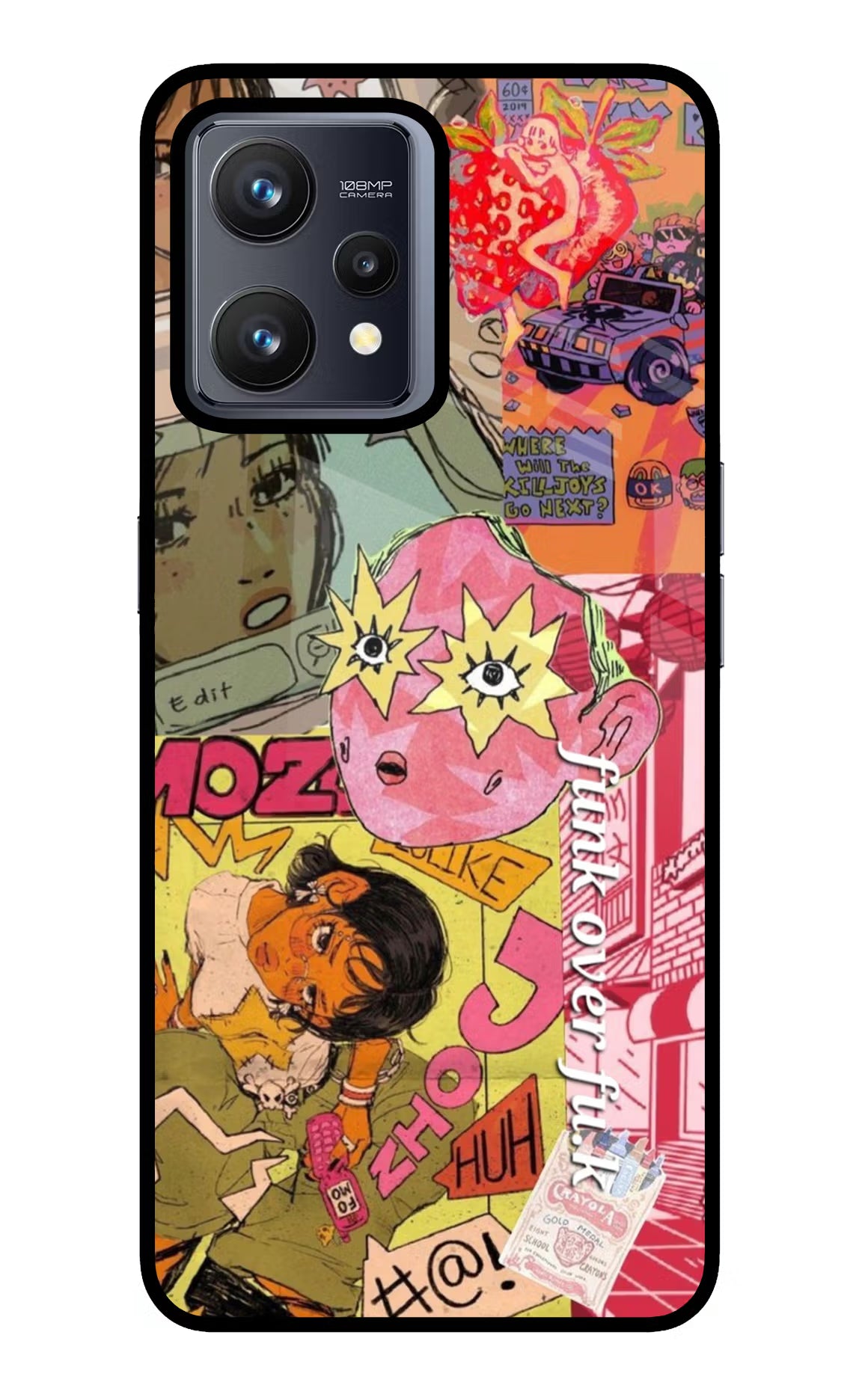 Funkover Realme 9 4G Glass Case