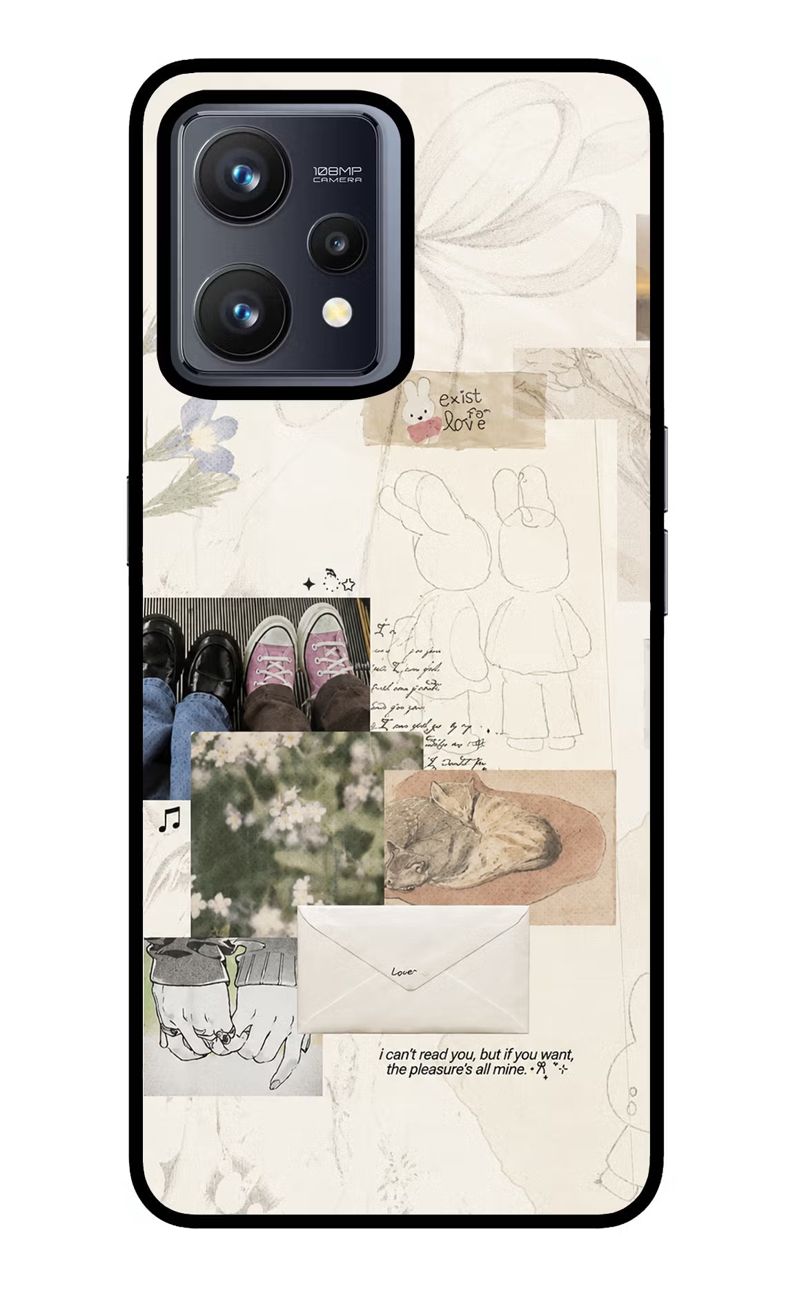 Soft Aesthetic Realme 9 4G Glass Case