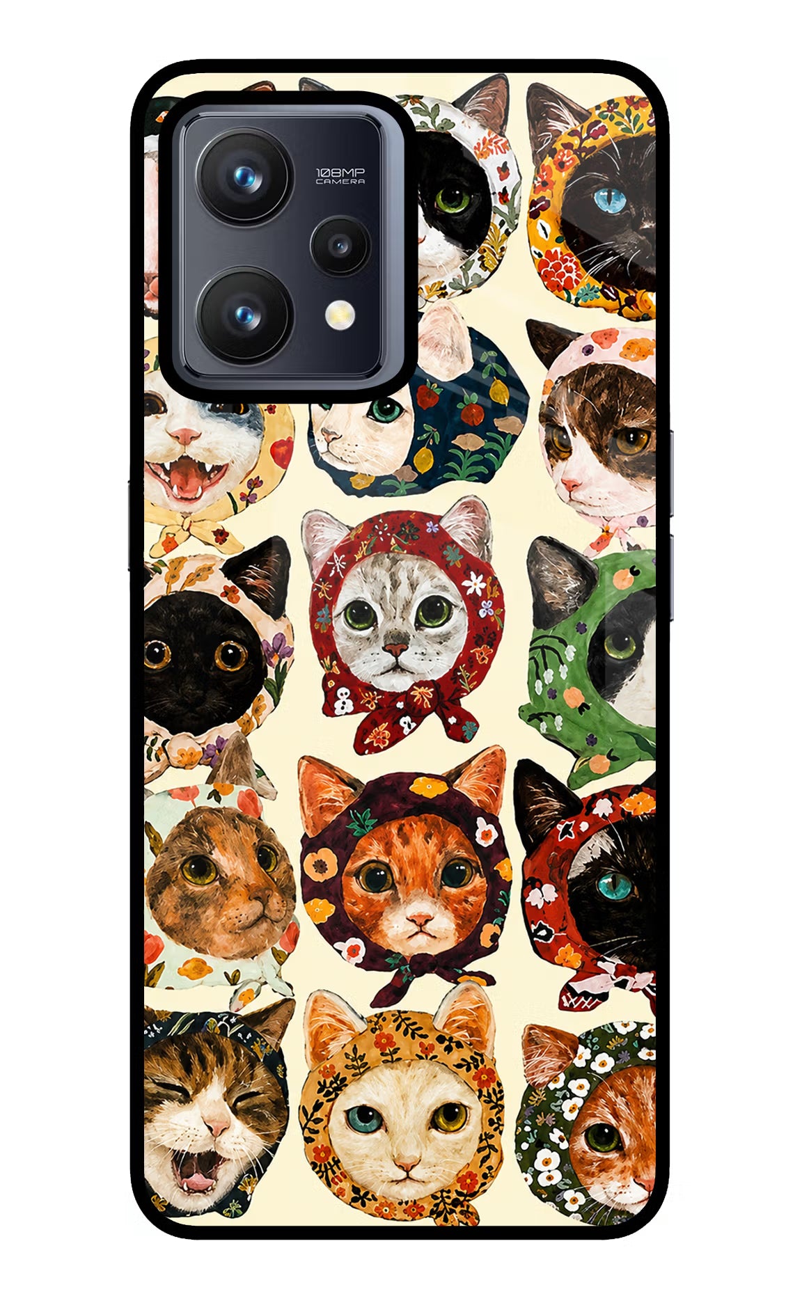 Cool Cat Realme 9 4G Glass Case