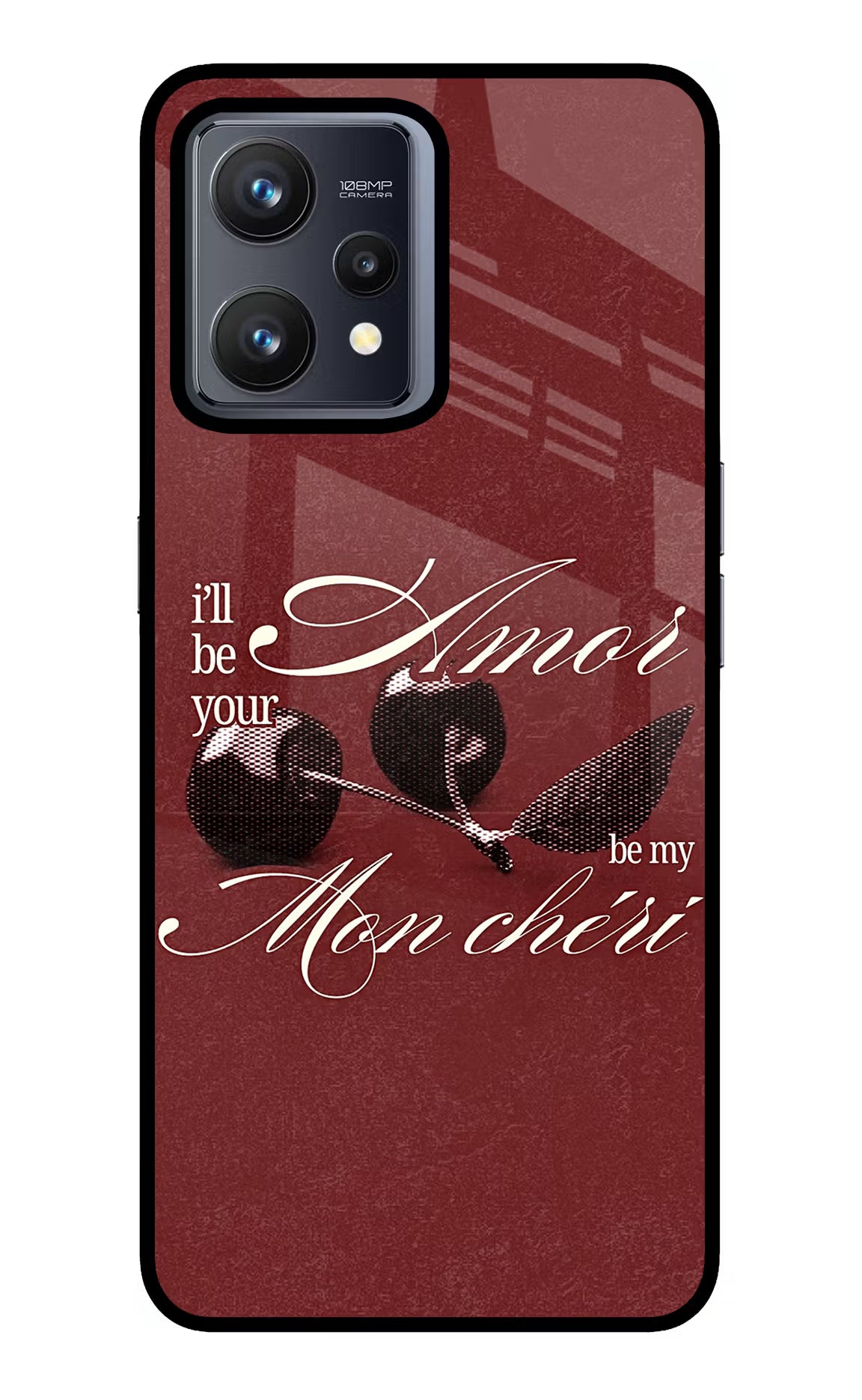 Velvet Cherry Realme 9 4G Glass Case