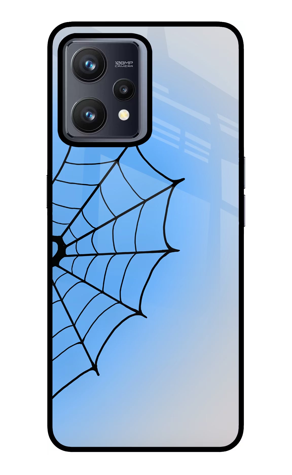 Blue Web Realme 9 4G Glass Case