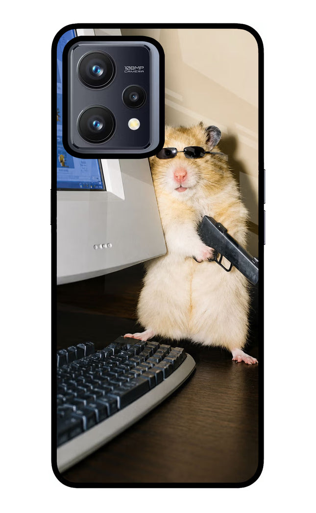 Hacker Hamster Realme 9 4G Glass Case