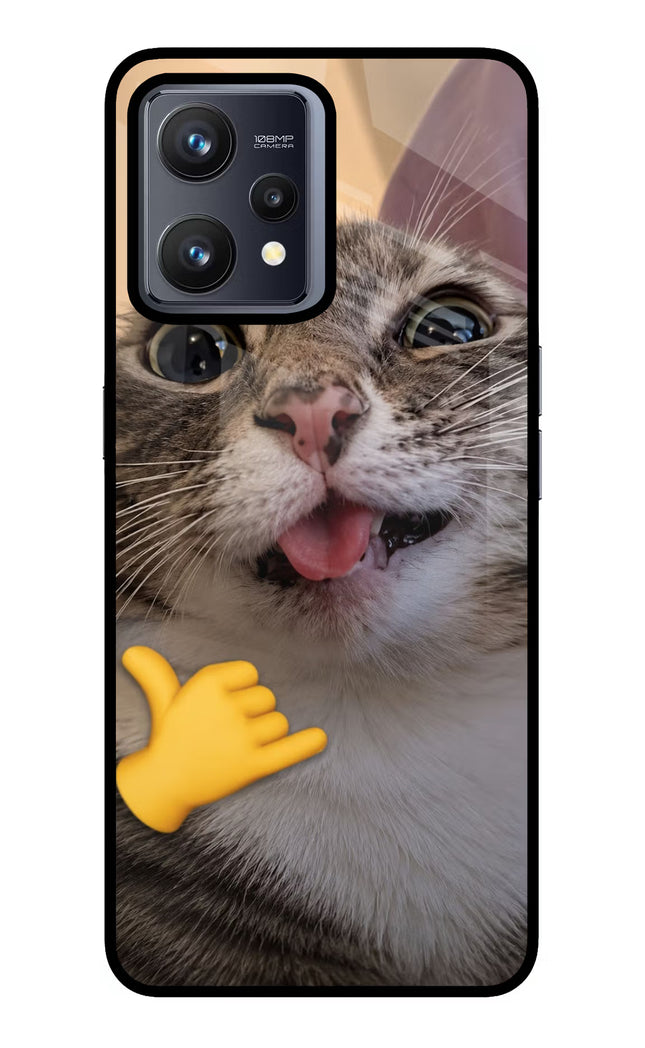 Silly Cat Call Realme 9 4G Glass Case