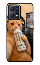 Gamer Cat Energy Realme 9 4G Glass Case