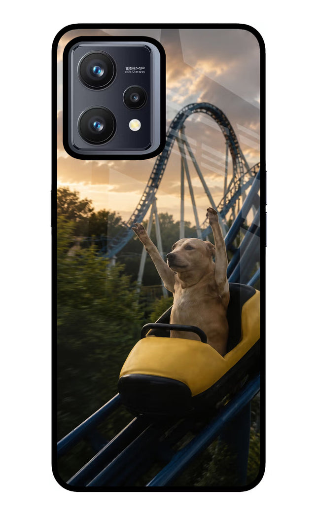 Rollercoaster Dog Realme 9 4G Glass Case