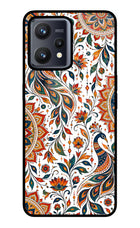 White Mayura Realme 9 4G Glass Case