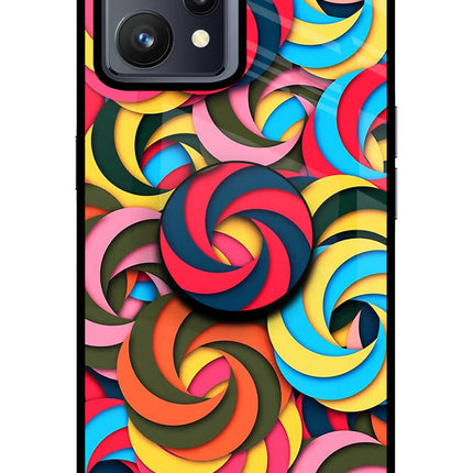 Spiral Pattern Realme 9 4G Pop Case by Casekaro