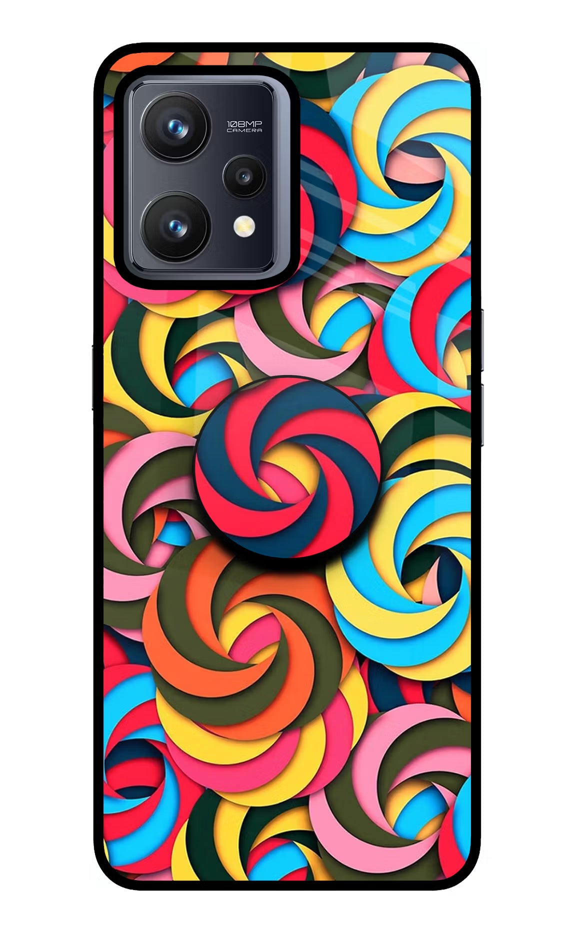 Spiral Pattern Realme 9 4G Pop Case by Casekaro
