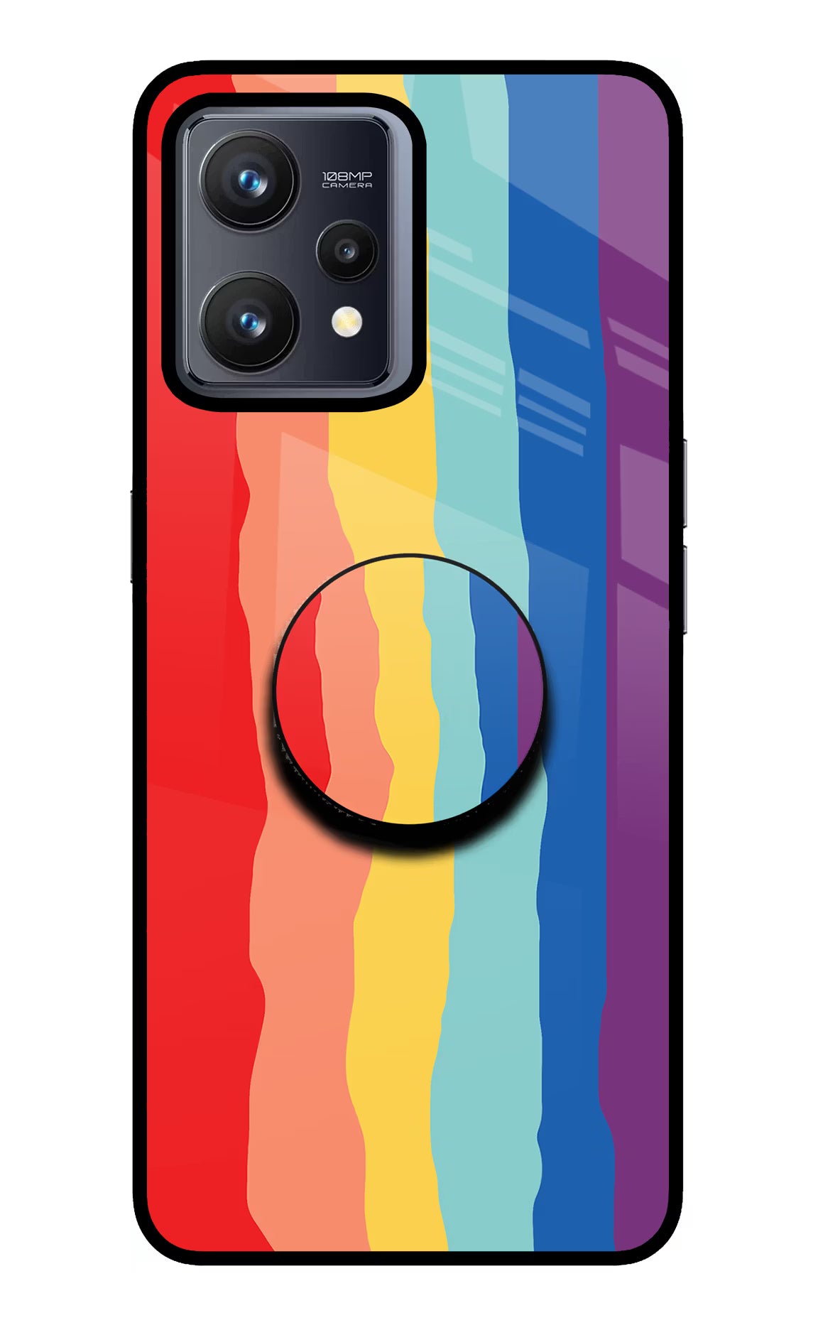 Rainbow Realme 9 4G Pop Case by Casekaro