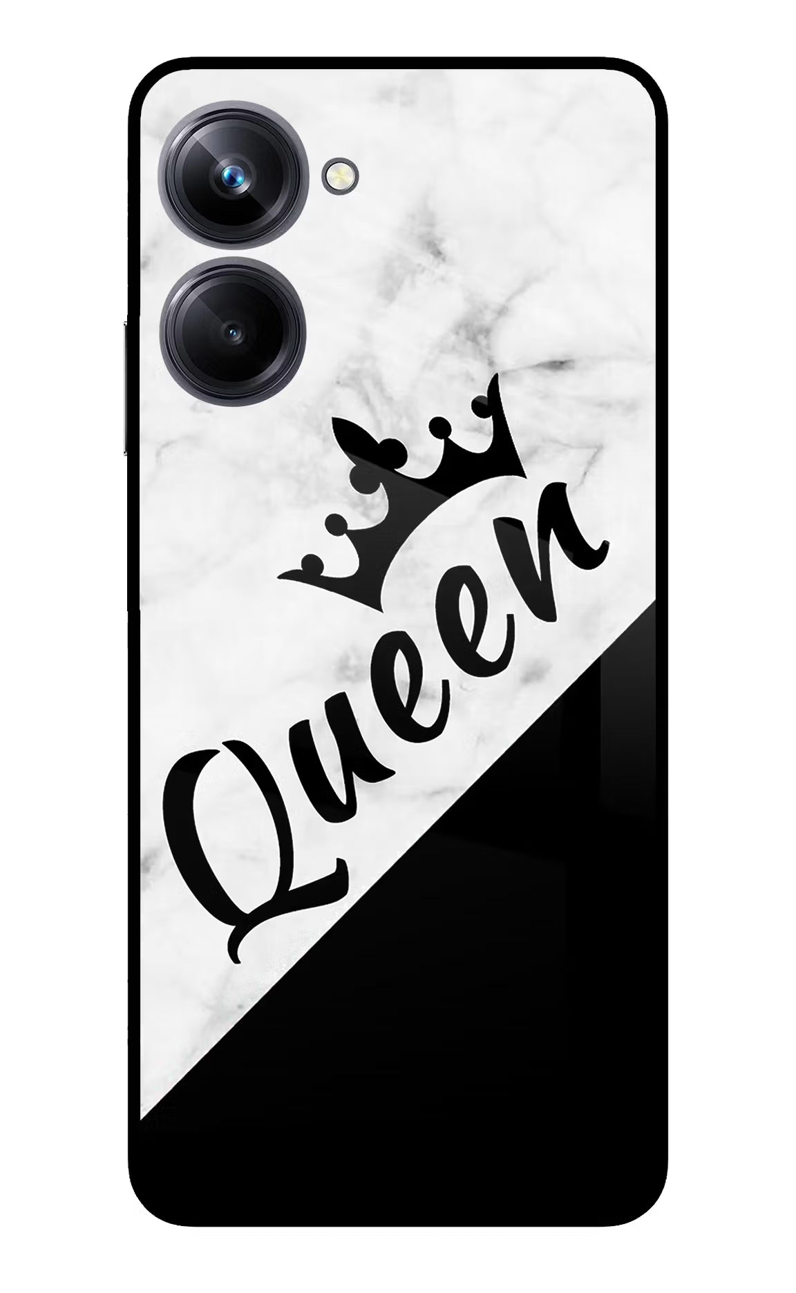 Queen Realme 10 Pro 5G Glass Case Back Cover by Casekaro
