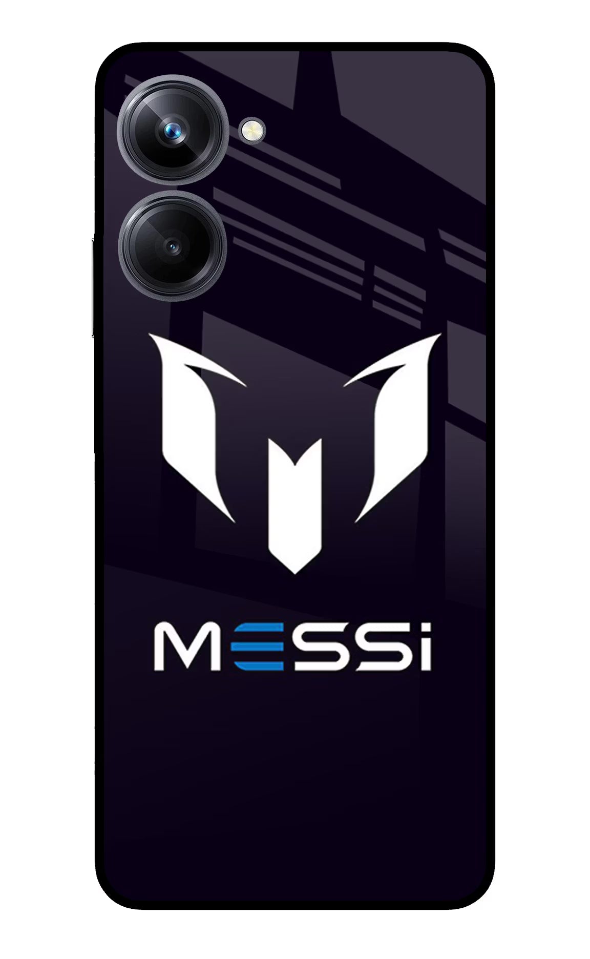 Messi Logo Realme 10 Pro 5G Glass Case Back Cover by Casekaro