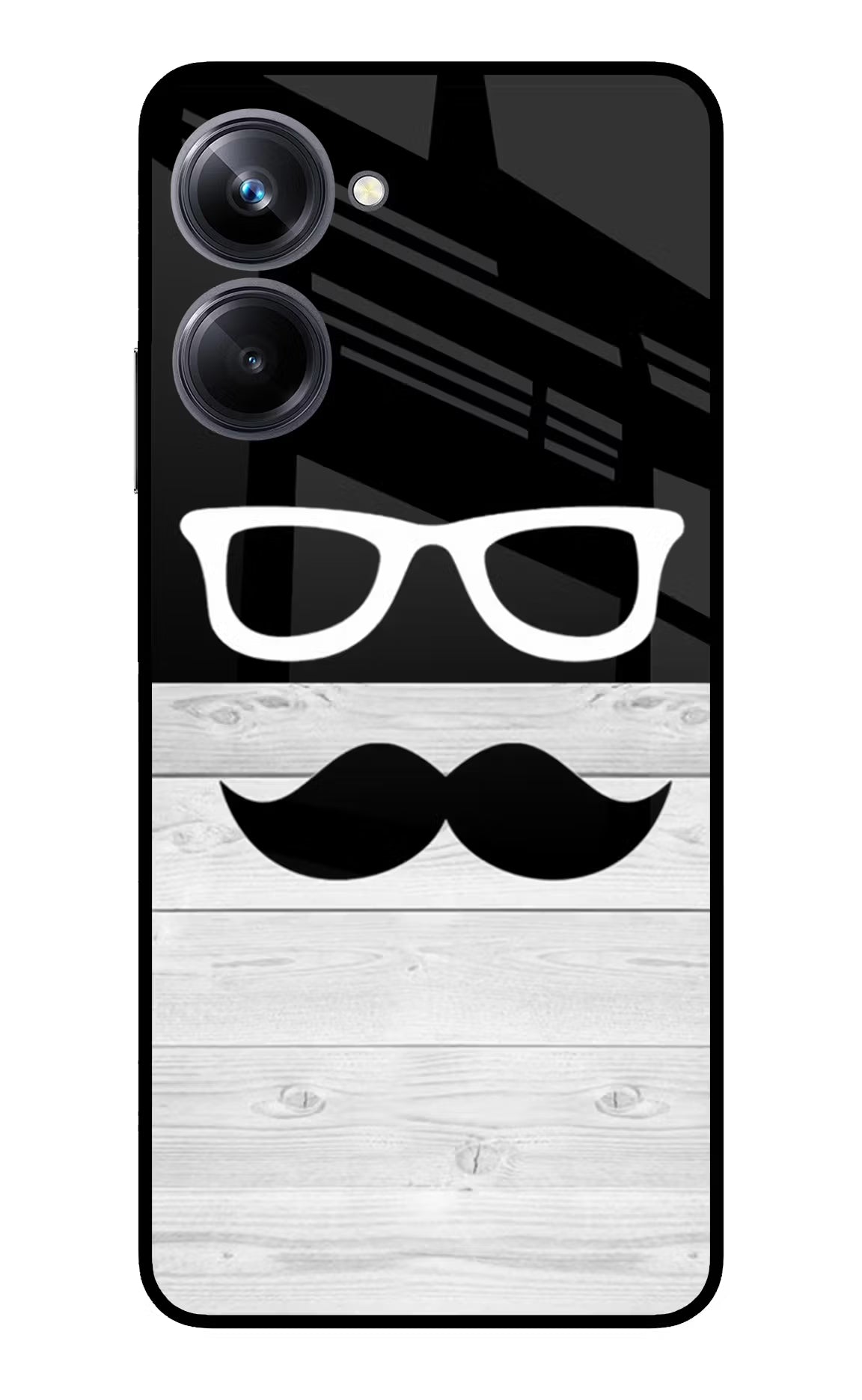 Mustache Realme 10 Pro 5G Glass Case Back Cover by Casekaro