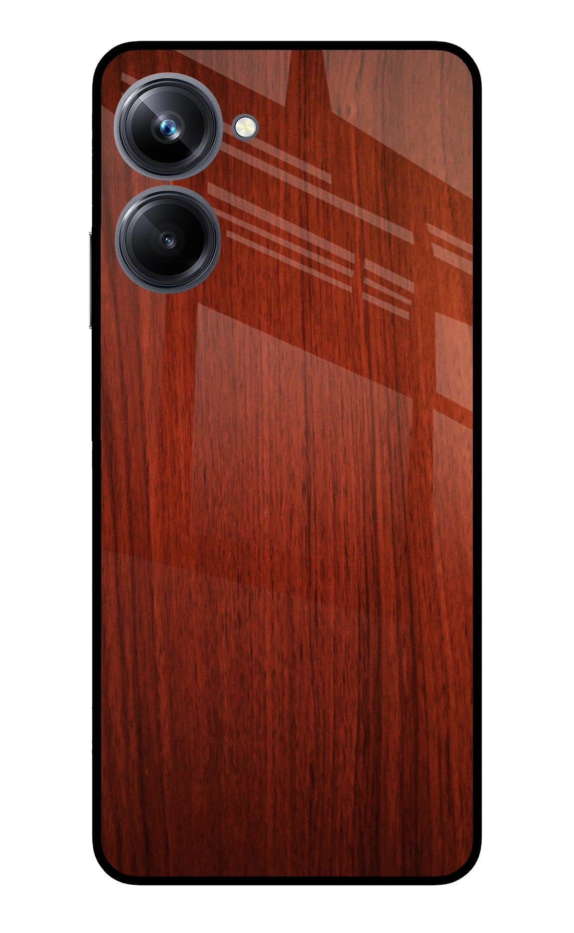 Wooden Plain Pattern Realme 10 Pro 5G Glass Case
