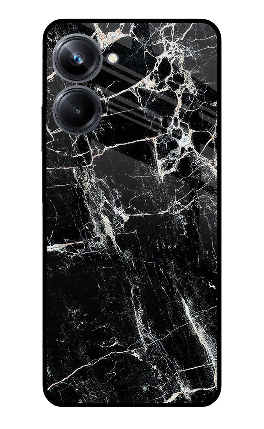 Black Marble Texture Realme 10 Pro 5G Glass Case