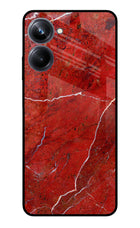 Red Marble Design Realme 10 Pro 5G Glass Case