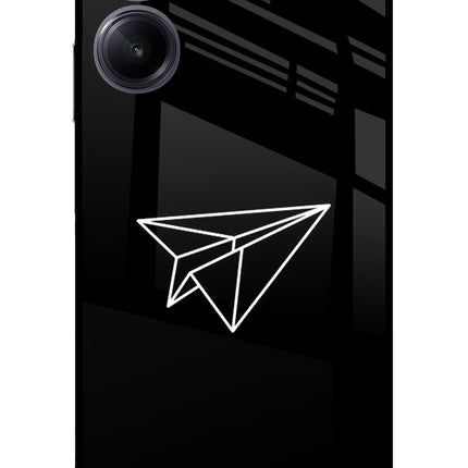 Paper Plane White Realme 10 Pro 5G Glass Case