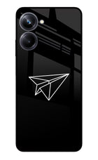 Paper Plane White Realme 10 Pro 5G Glass Case