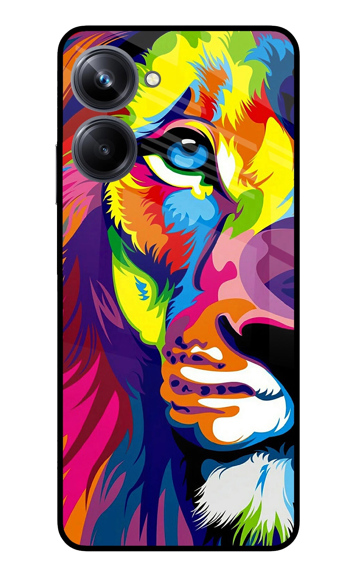 Lion Half Face Realme 10 Pro 5G Back Cover