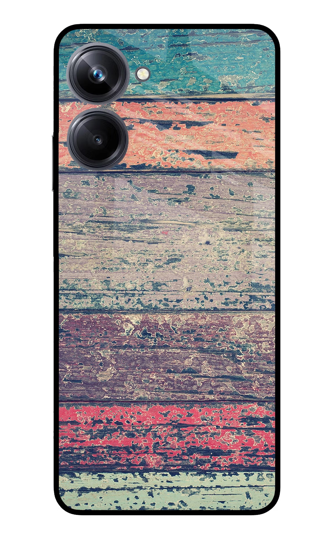 Colourful Wall Realme 10 Pro 5G Glass Case Back Cover by Casekaro