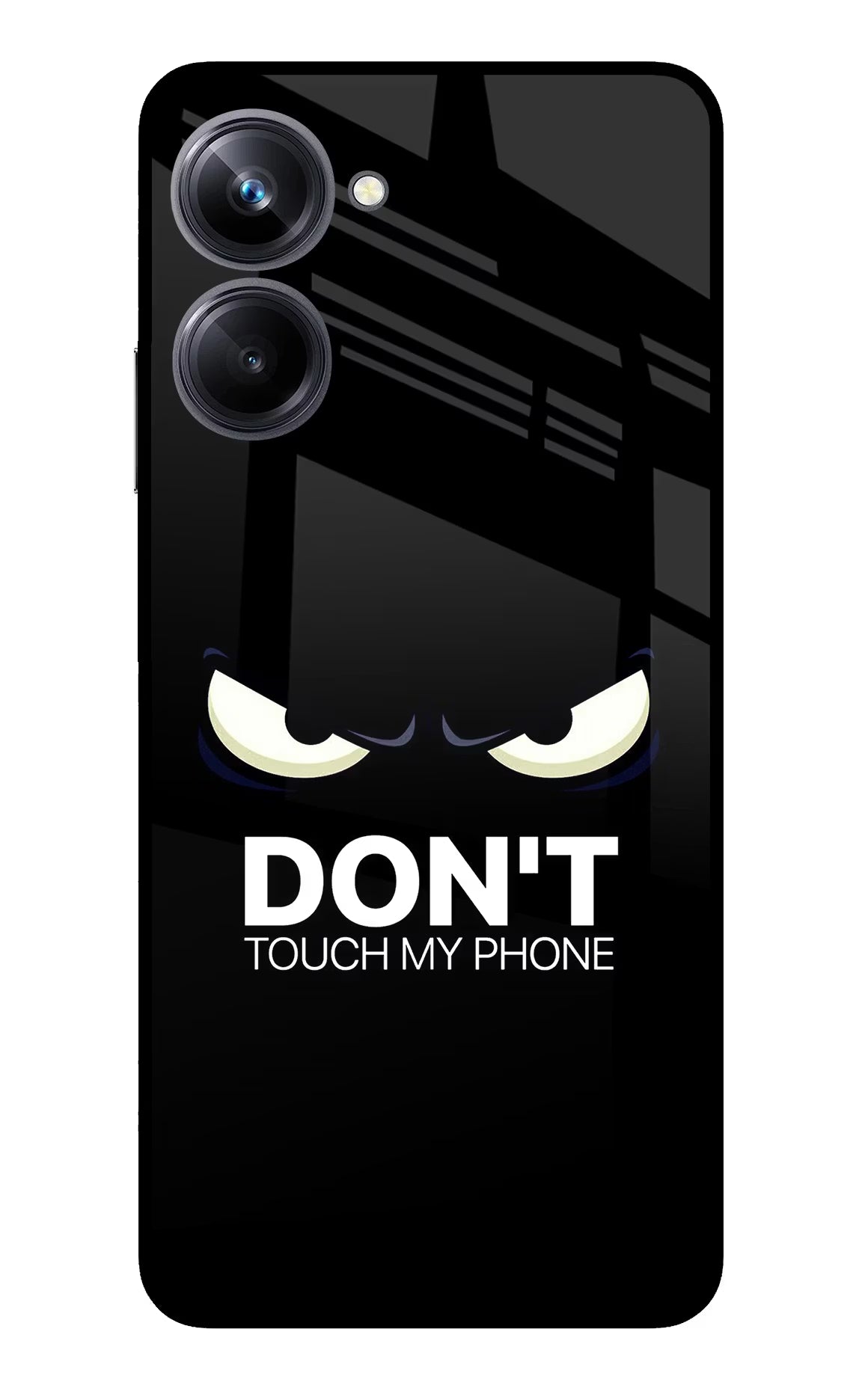 Don'T Touch My Phone Realme 10 Pro 5G Glass Case Back Cover by Casekaro