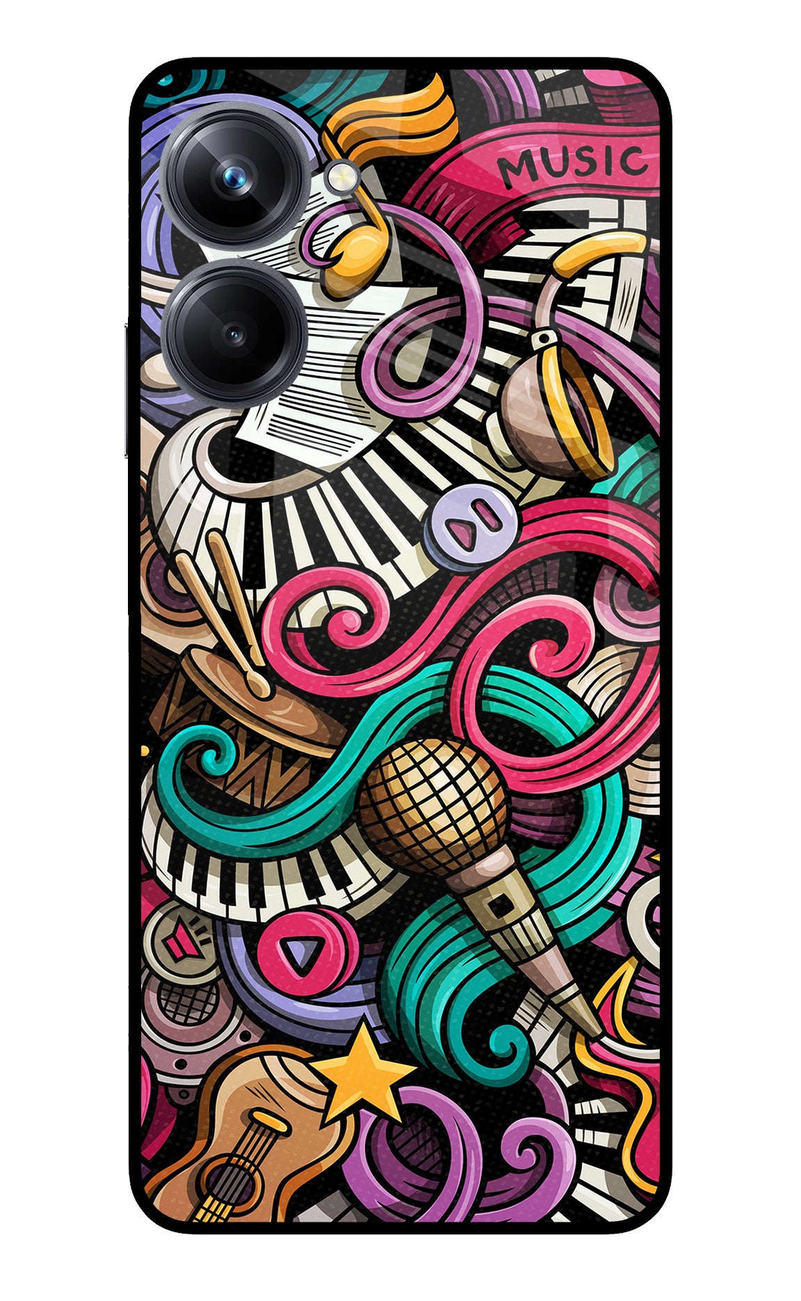 Music Abstract Realme 10 Pro 5G Back Cover