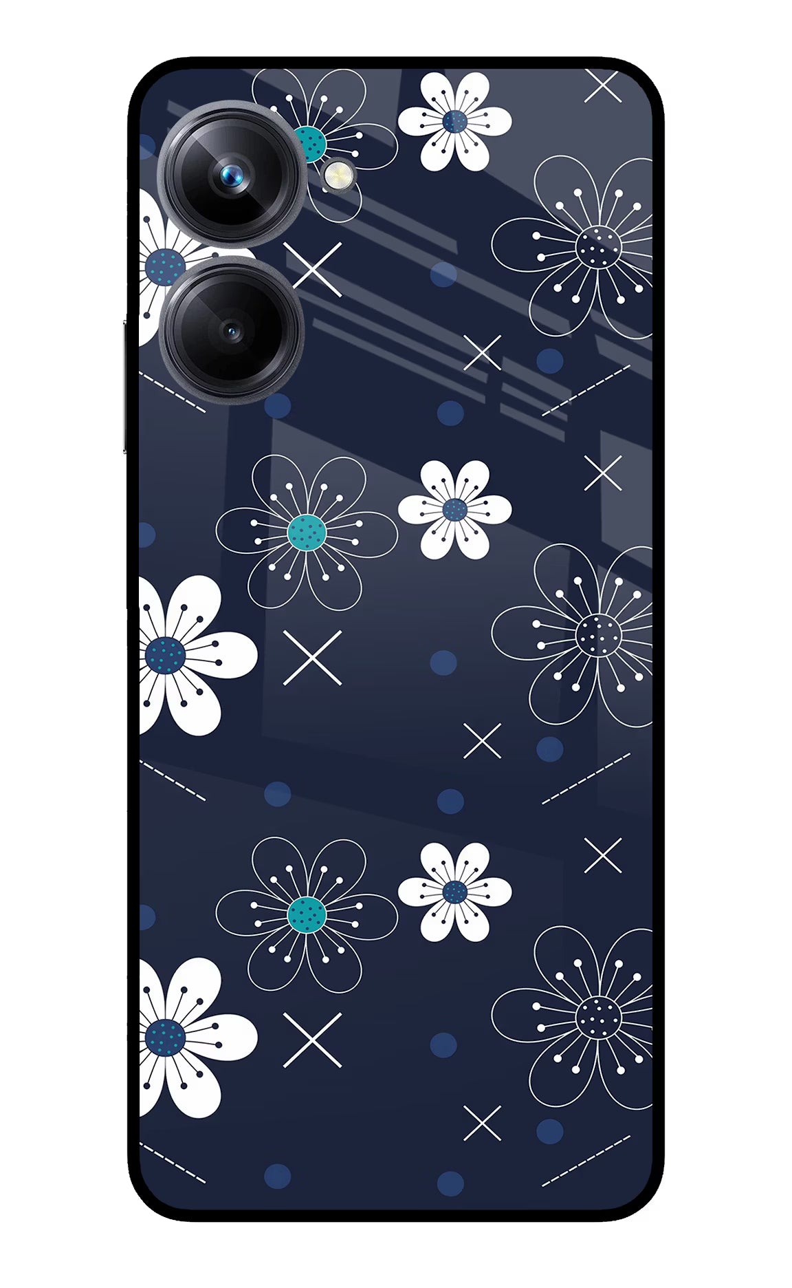 Flowers Realme 10 Pro 5G Glass Case Back Cover by Casekaro