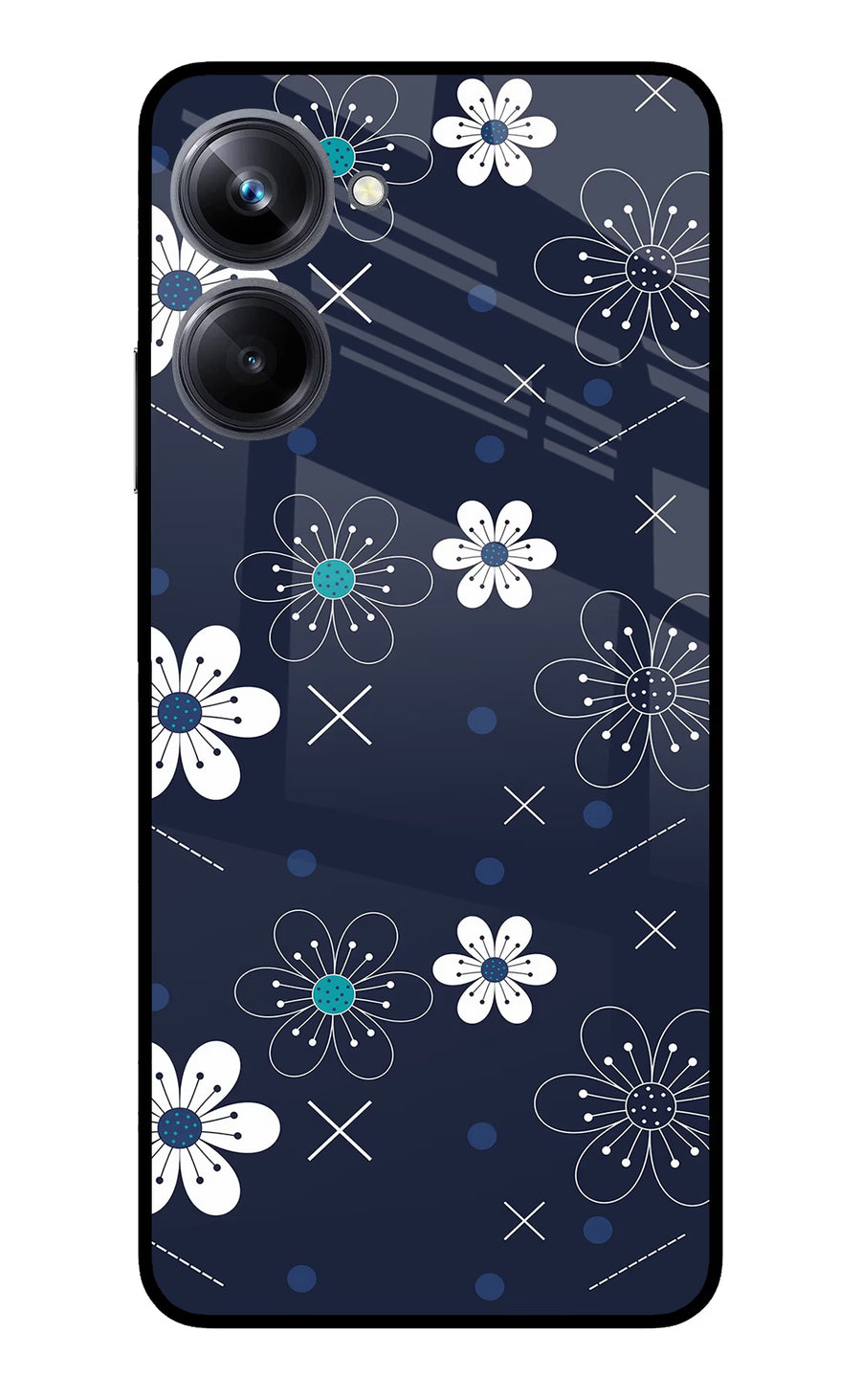 Flowers Realme 10 Pro 5G Back Cover, Metal case