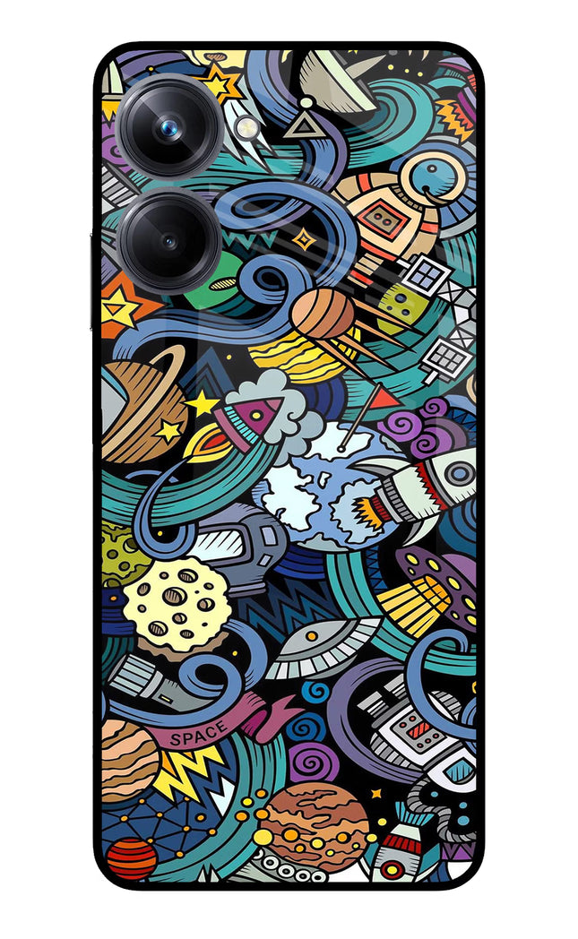 Space Abstract Realme 10 Pro 5G Glass Case