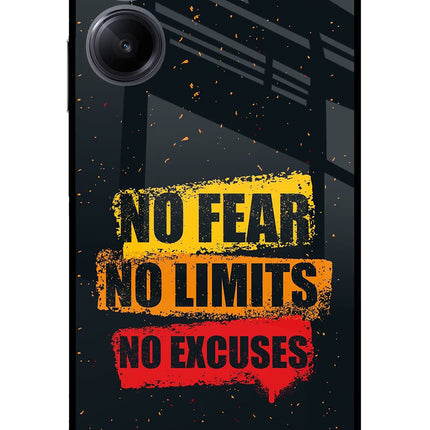 No Fear No Limits No Excuse Realme 10 Pro 5G Glass Case