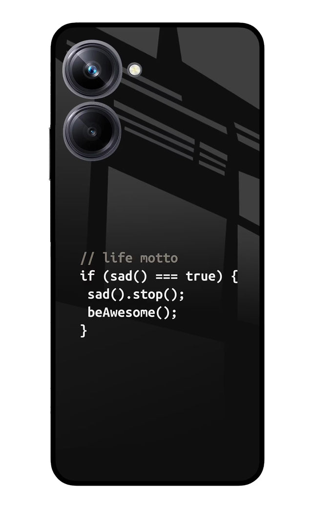 Life Motto Code Realme 10 Pro 5G Glass Case