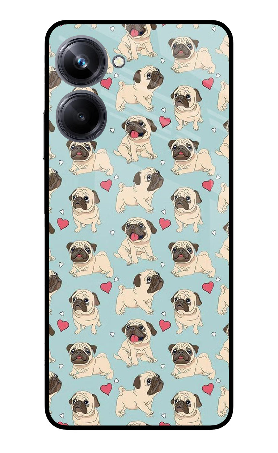 Pug Dog Realme 10 Pro 5G Back Cover, Metal case