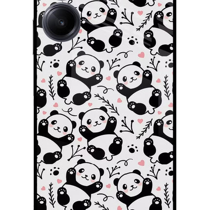 Cute Panda Realme 10 Pro 5G Glass Case