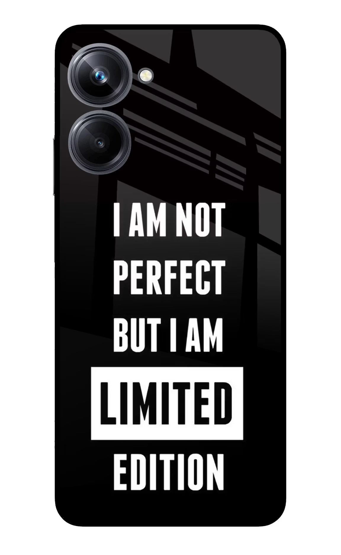 I Am Not Perfect But I Am Limited Edition Realme 10 Pro 5G Glass Case Back Cover by Casekaro