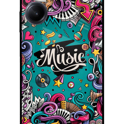 Music Graffiti Realme 10 Pro 5G Glass Case