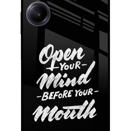 Open Your Mind Before Your Mouth Realme 10 Pro 5G Glass Case