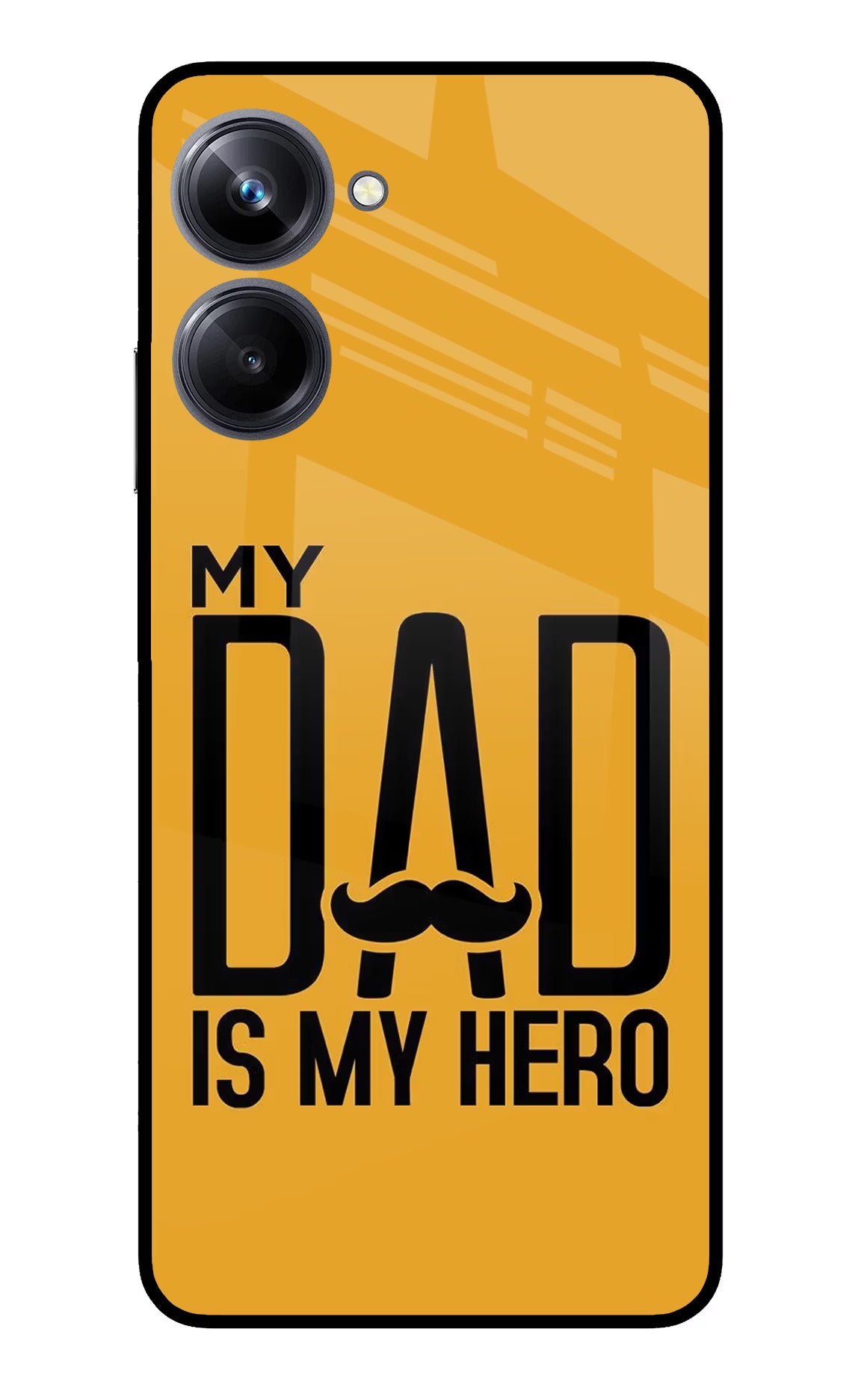My Dad Is My Hero Realme 10 Pro 5G Glass Case Back Cover by Casekaro