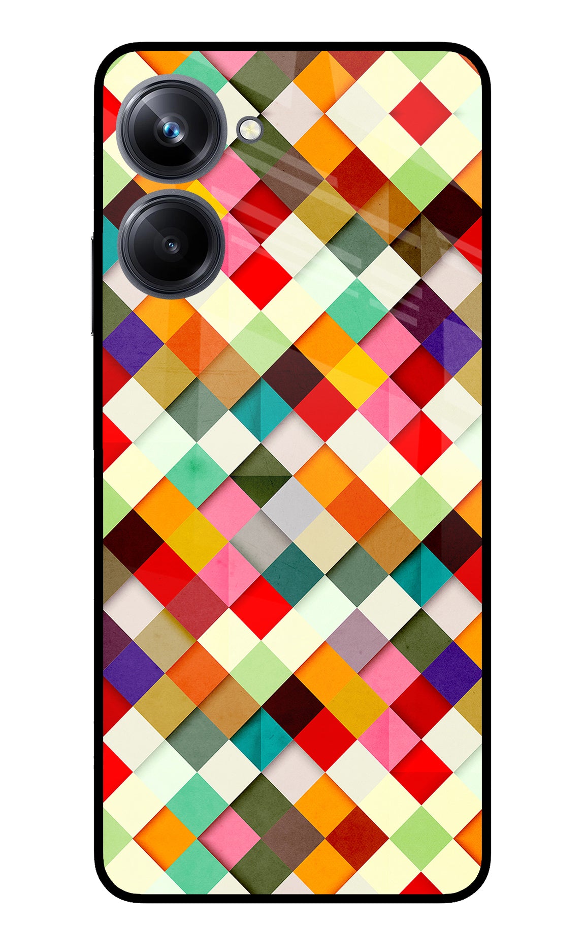 Geometric Abstract Colorful Realme 10 Pro 5G Back Cover