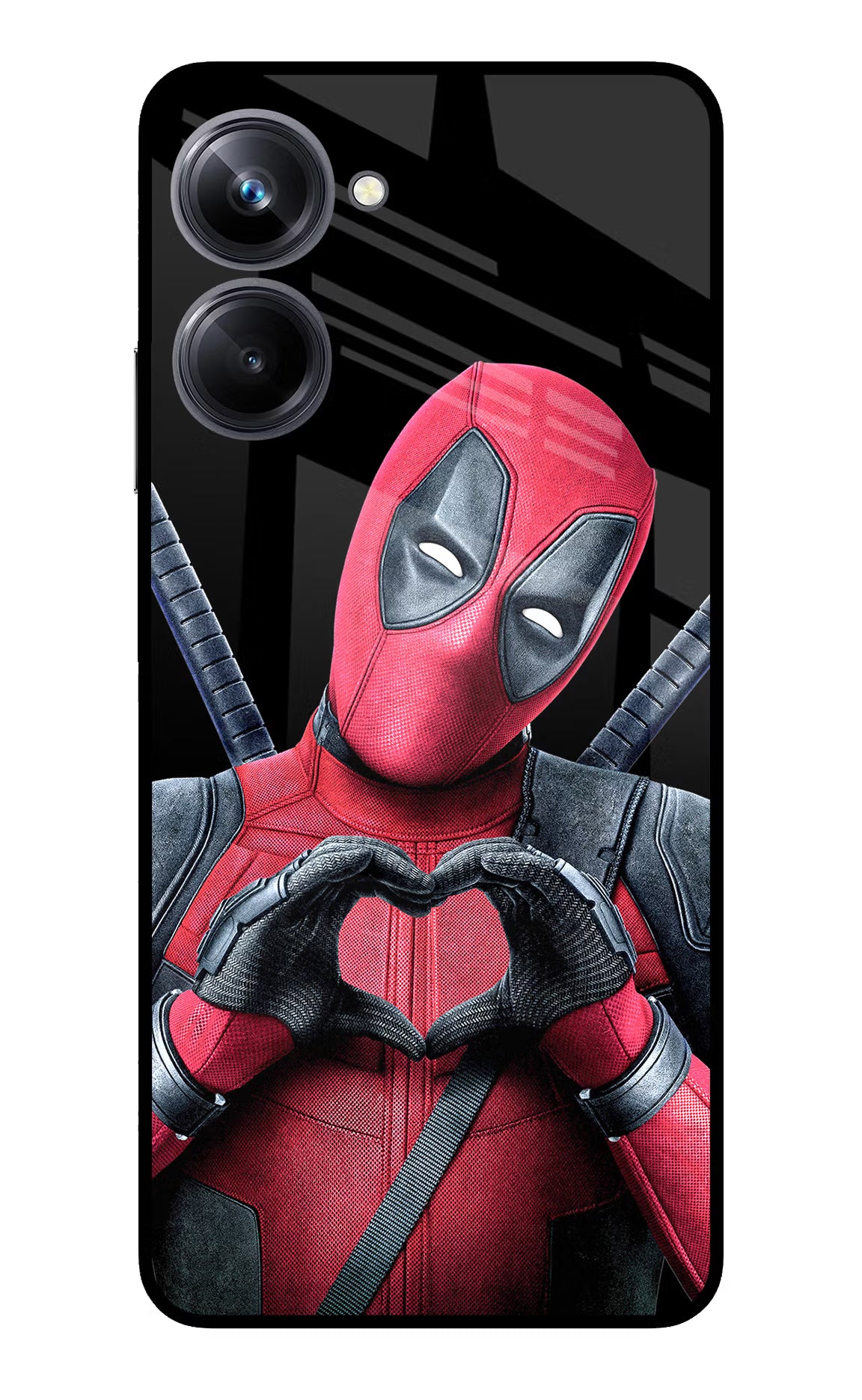 Deadpool Realme 10 Pro 5G Glass Case Back Cover by Casekaro