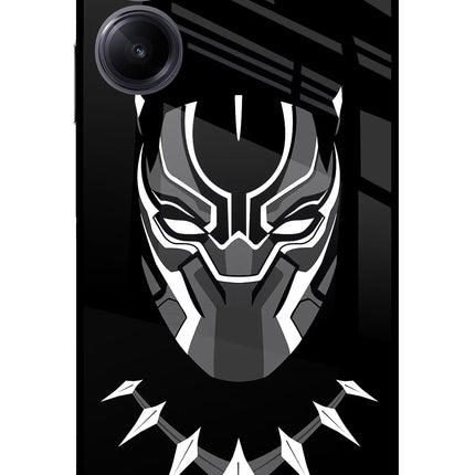 Black Panther Realme 10 Pro 5G Glass Case Back Cover by Casekaro