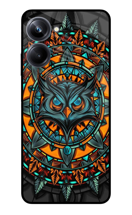 Angry Owl Art Realme 10 Pro 5G Glass Case
